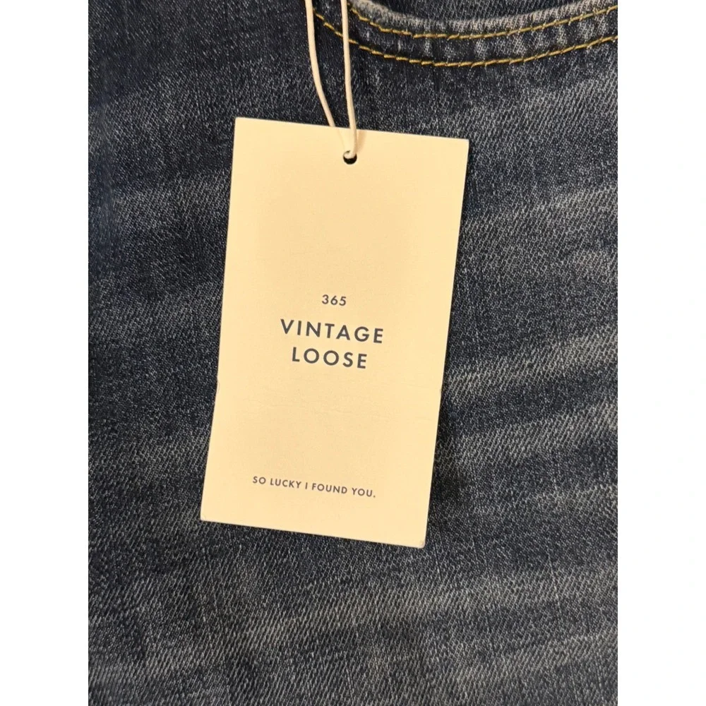 NWT Lucky Brand 365 Vintage Loose Jeans Size‎ 40x29 Rigid Denim 100% Cotton